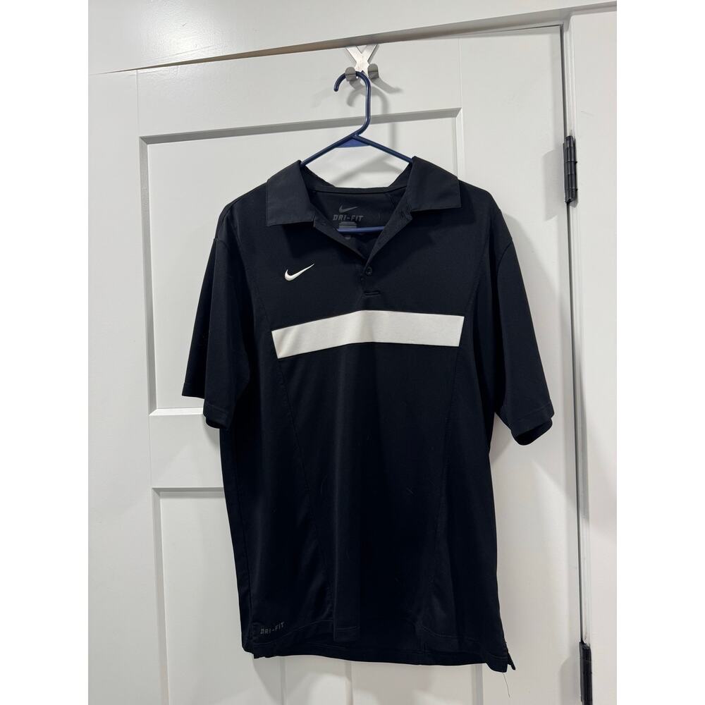 Nike Black and White polo